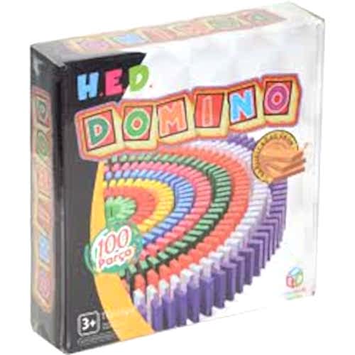 AHŞAP DOMİNO OYUNU 100 PARÇA HED-338