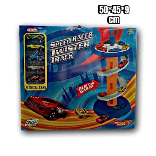 TOYSAN SPEED RACER TWİSTER TRACK 5METAL ARABALI TOY-37 *12