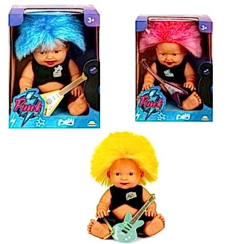 SUN-SABC-DZM-BEBEK NİL PUNK RENKLİ SAÇLI 23CM.2A.8R.S00020050 *12