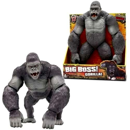 SUN-LNR-OYUN SET JURASSIC CLASH BIG BOSS GORILLA 42 CM *8