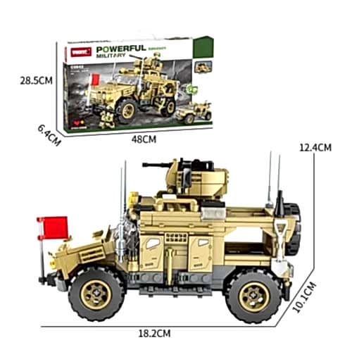 POWERFUL MİLİTARY 2 FARKLI DÖNÜŞÜMLÜ ASKERİ LEGO 488PRÇ C0843