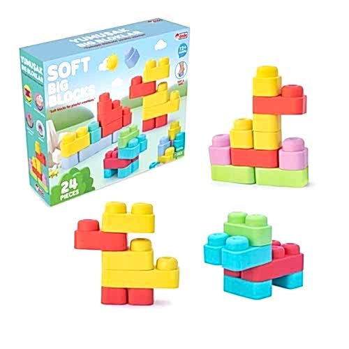 YUMUŞAK SOFT BIG BLOKLAR 24 PARÇA 04006 *12