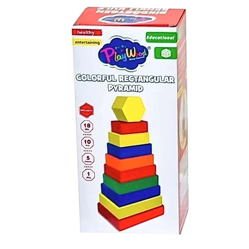 KUTUDA AHŞAP DİKDÖRTGEN RENKLİ KULE ONY-393 *24
