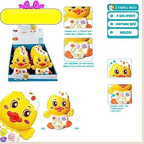 ISIKLI VE MUZIKLI ORDEK BEBEK PIYANOSU 855-144A*48