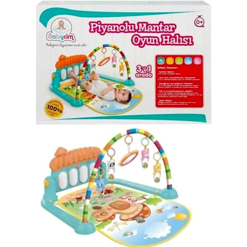 BABYCİM MANTAR PİANOLU OYUN HALISI HE03639KU *12