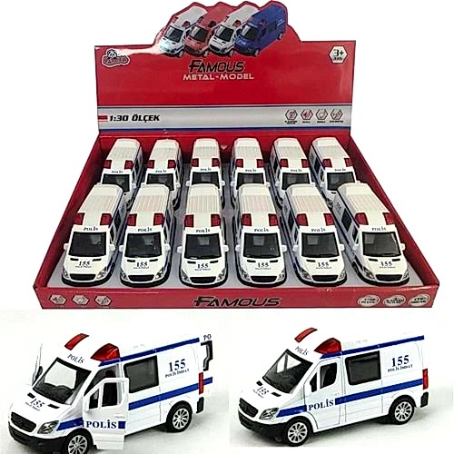 CEKBIRAK POLİS EKİP OTOSU 1:30 ISIKLI SESLI POL. TIN-588A-POL *48