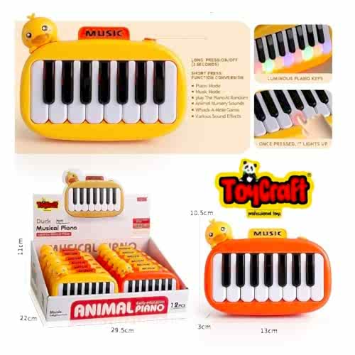TOYCRAFT PİLLİ IŞIKLI BEBEK 12 OYUNLU ORG *120 8897-1B