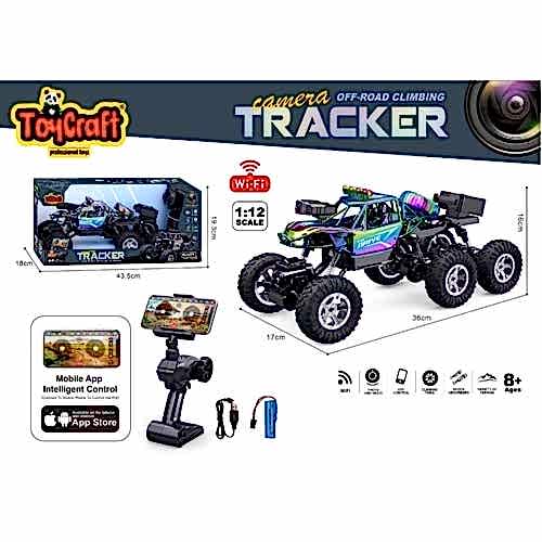 TOYCRAFT KAMERALI 1:12 TELEF. CONTROL ŞARJLI DUMAN ATAN 6 KANAL OFF ROAD CAR * 8 SY203KK-11U