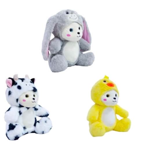 PELUŞ 23 CM SEVİMLİ 4 ASORTİ HAYVANLAR PL62432 *48
