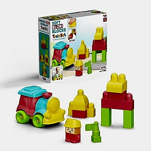 YUMUŞAK BLOKLAR TREN SET 24 PRÇ 04122 *12