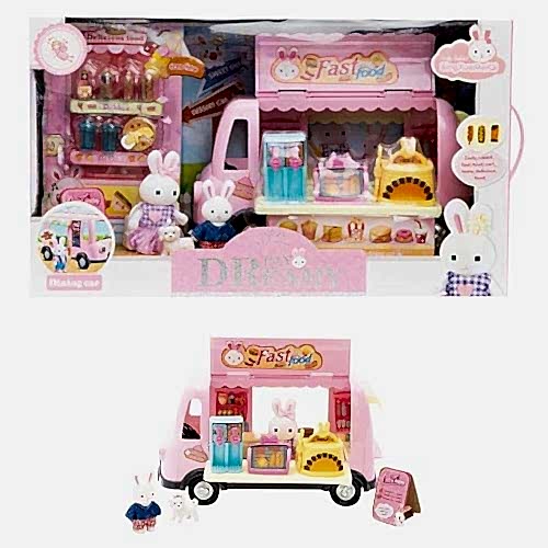 MG BAY DREAMY MİNİ TAVŞAN FAST FOOD KARAVANI 6623 *6
