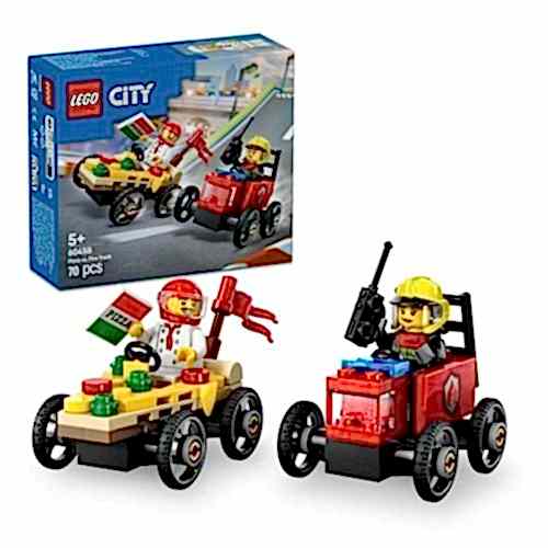ADR LEGO PIZZA İTFAİYE VE YARIŞ ARABASI 60458 *4